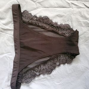 High Rise Black Panties